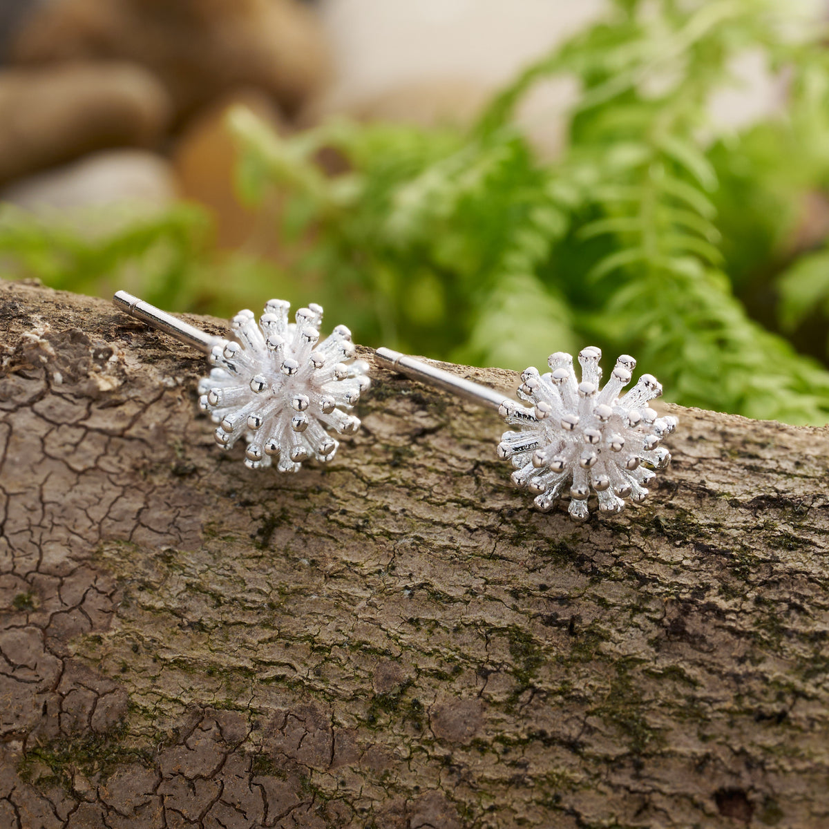 Sterling Silver Dandelion Studs – Chadds Ford Jewelry