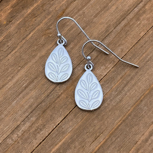 Dainty Drop Leaf Earrings