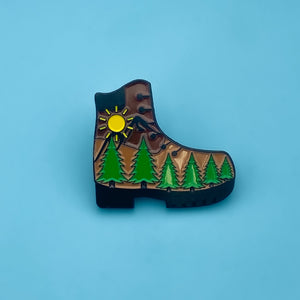 Evergreen Boot Pin